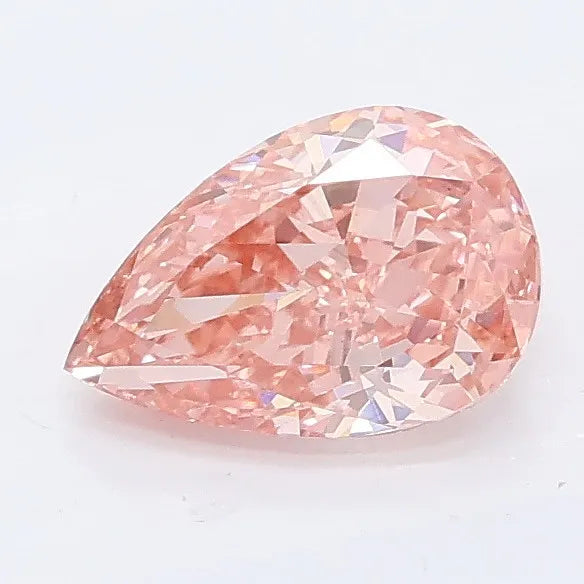 1.02ct Pear Lab Grown Diamond (Colour Fancy Vivid Pink, Clarity VS1, IGI Certified)