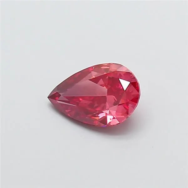 1.02ct Pear Lab Grown Diamond (Colour Fancy Vivid Red, Clarity VVS2, IGI Certified)