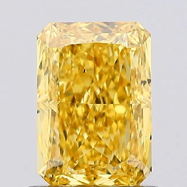 1.02ct Radiant Lab Grown Diamond (Colour Fancy Vivid Yellow, Clarity SI1, IGI Certified)