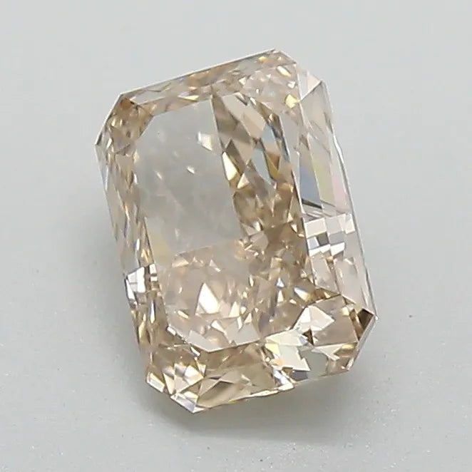 1.02ct Radiant Natural Diamond (Colour Fancy Yellowish Brown, Clarity VS2, Cut EX, GIA Certified)