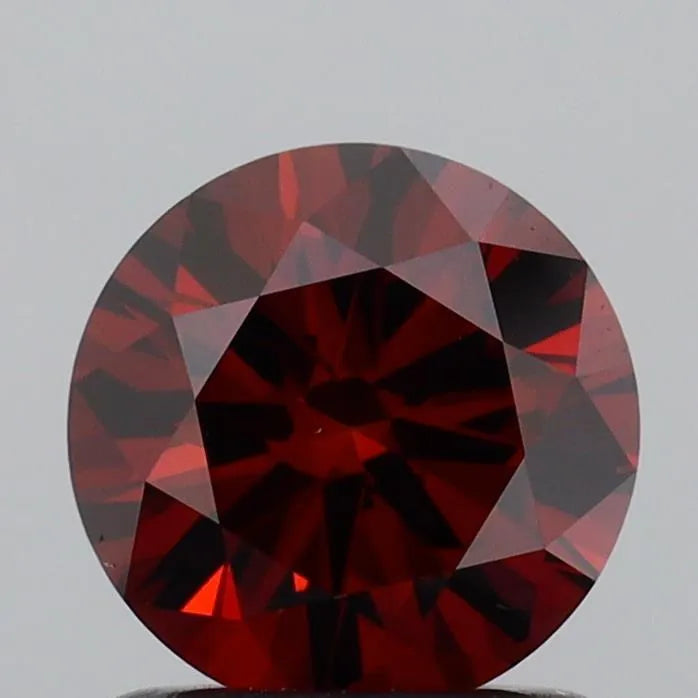 1.02ct Round Lab Grown Diamond (Colour Fancy Deep Orangey Brown, Clarity VVS2, Cut ID, IGI Certified)