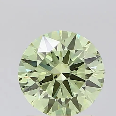 1.02ct Round Lab Grown Diamond (Colour Fancy Intense Green, Clarity SI2, Cut ID, IGI Certified)