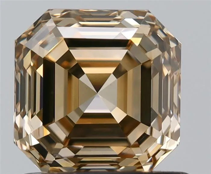 1.02ct Square emerald Natural Diamond (Colour Fancy Yellowish Brown, Clarity VS1, GIA Certified)