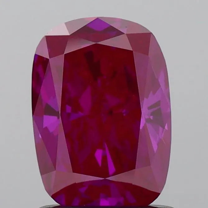 1.03ct Cushion brilliant Lab Grown Diamond (Colour Fancy Deep Pink, Clarity VS2, IGI Certified)