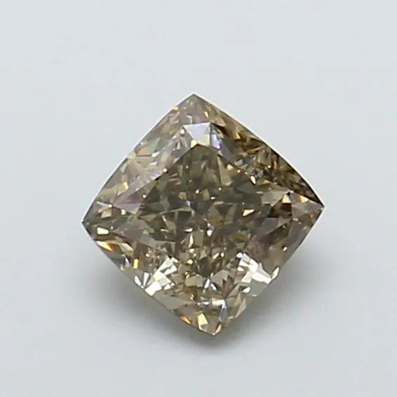 1.03ct Cushion brilliant Lab Grown Diamond (Colour Fancy Vivid Brown, Clarity VS1, Uncertified)