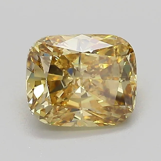 1.03ct Cushion modified Lab Grown Diamond (Colour Fancy Intense Yellow, Clarity SI1, IGI Certified)