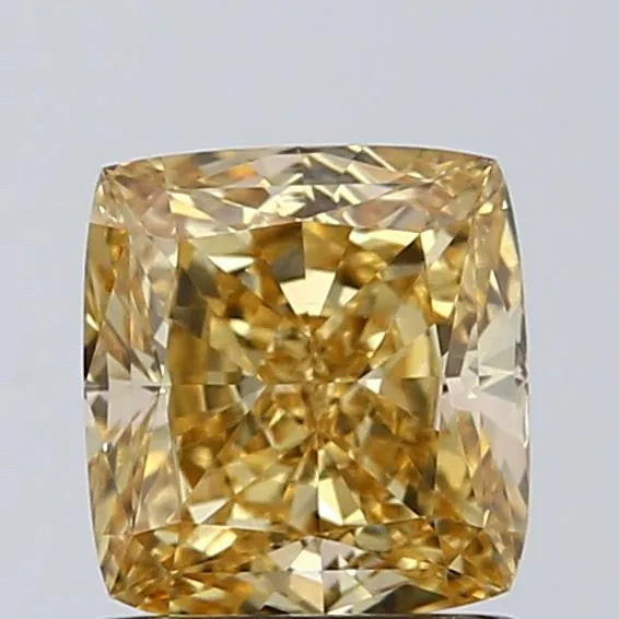 1.03ct Cushion modified Lab Grown Diamond (Colour Fancy Intense Yellow, Clarity VS1, IGI Certified)