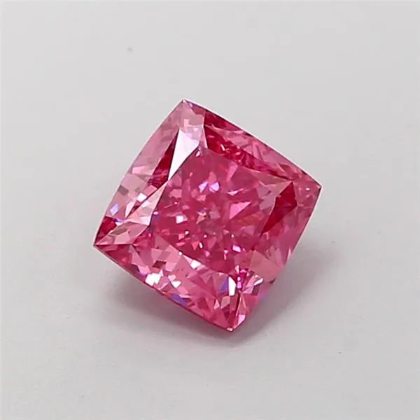 1.03ct Cushion modified Lab Grown Diamond (Colour Fancy Vivid Pink, Clarity VVS2, IGI Certified)
