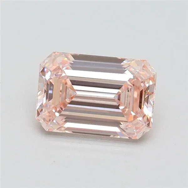 1.03ct Emerald Lab Grown Diamond (Colour Fancy Light Pink, Clarity VVS2, IGI Certified)