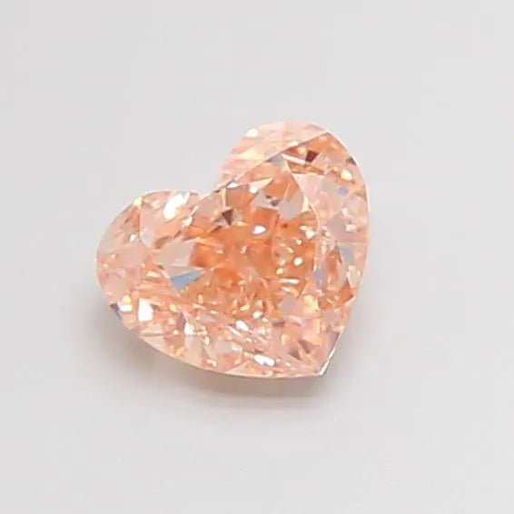 1.03ct Heart Lab Grown Diamond (Colour Fancy Brown, Clarity VVS2, IGI Certified)