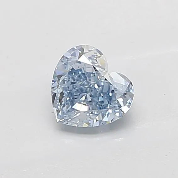 1.03ct Heart Lab Grown Diamond (Colour Fancy Intense Blue, Clarity IF, IGI Certified)