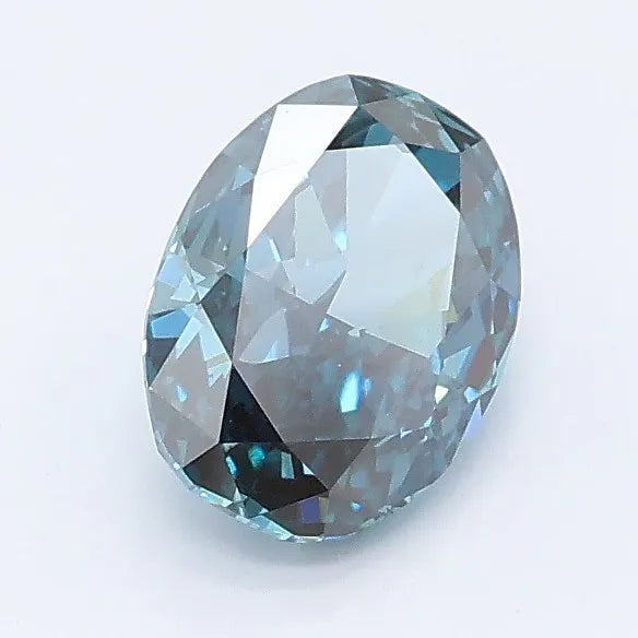 1.03ct Oval Lab Grown Diamond (Colour Fancy Deep Blue, Clarity VS2, IGI Certified)