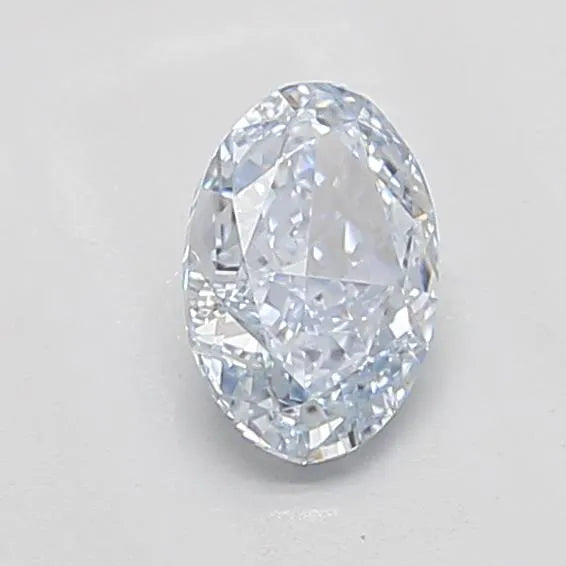 1.03ct Oval Lab Grown Diamond (Colour Fancy Light Blue, Clarity VVS2, IGI Certified)