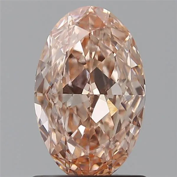 1.03ct Oval Lab Grown Diamond (Colour Fancy Vivid Orange, Clarity VVS2, Cut GD, IGI Certified)
