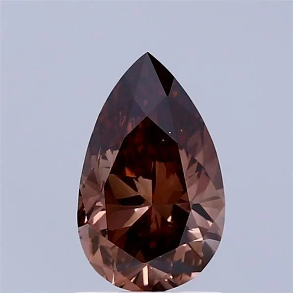 1.03ct Pear Lab Grown Diamond (Colour Fancy Deep Brown, Clarity VS2, IGI Certified)