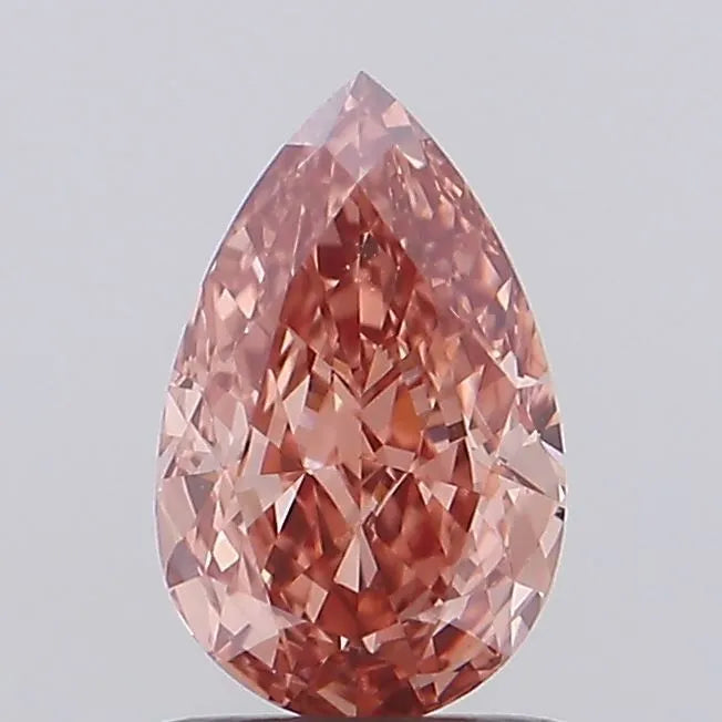 1.03ct Pear Lab Grown Diamond (Colour Fancy Intense Brown Pink, Clarity VVS2, IGI Certified)