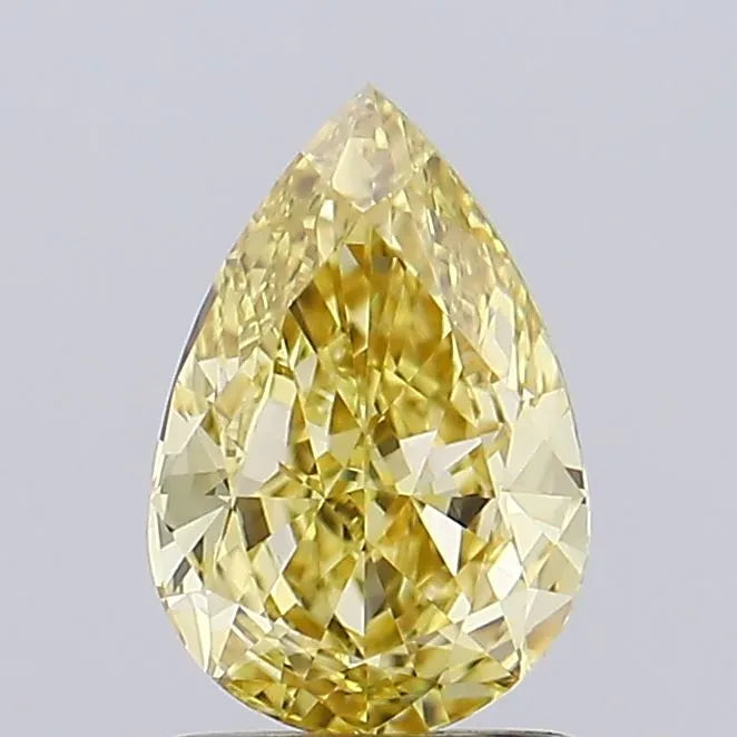 1.03ct Pear Lab Grown Diamond (Colour Fancy Intense Yellow, Clarity VVS2, IGI Certified)