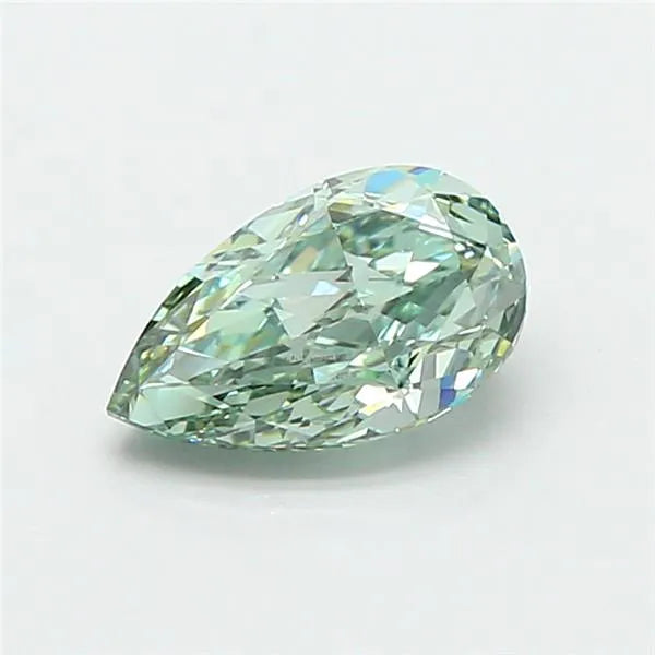 1.03ct Pear Lab Grown Diamond (Colour Fancy Vivid Green, Clarity VVS2, IGI Certified)