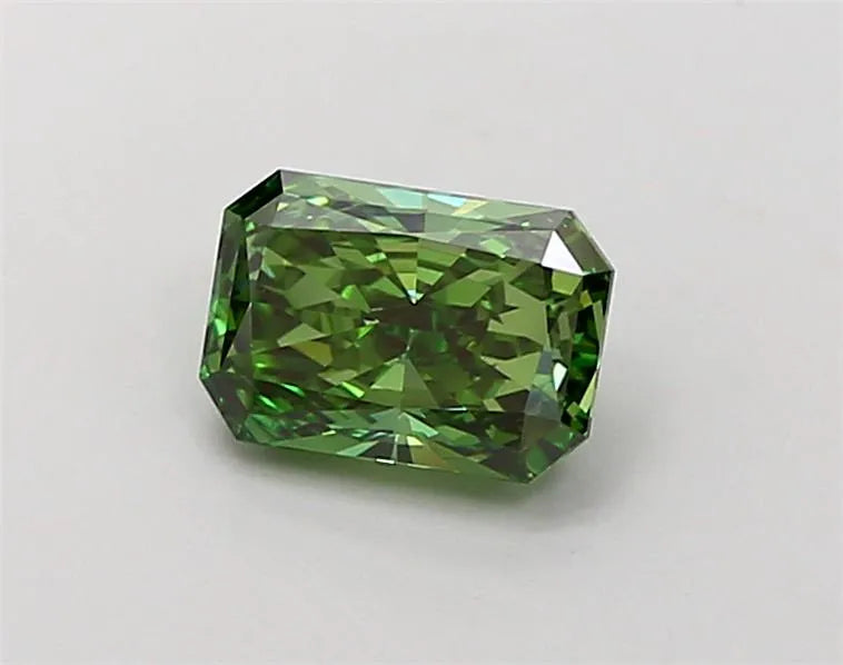 1.03ct Radiant Lab Grown Diamond (Colour Fancy Vivid Green, Clarity VVS2, IGI Certified)