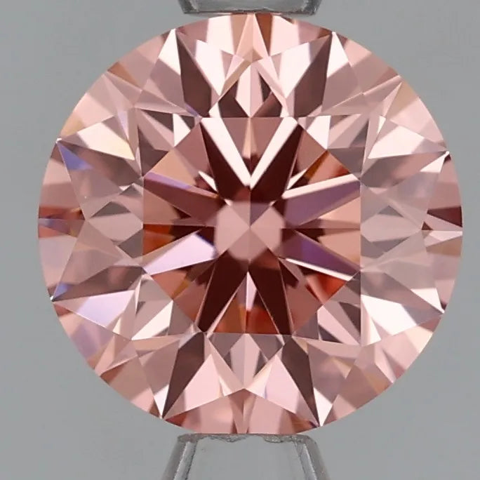 1.03ct Round Lab Grown Diamond (Colour Fancy Intense Pink, Clarity VS2, Cut EX, IGI Certified)