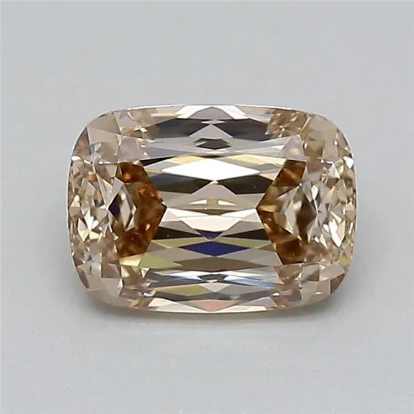 1.04ct Cushion modified Lab Grown Diamond (Colour Fancy Light Brown, Clarity VVS2, IGI Certified)