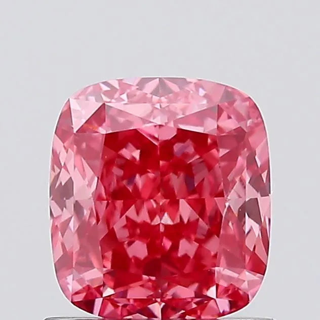 1.04ct Cushion modified Lab Grown Diamond (Colour Fancy Vivid Pink, Clarity VS1, IGI Certified)