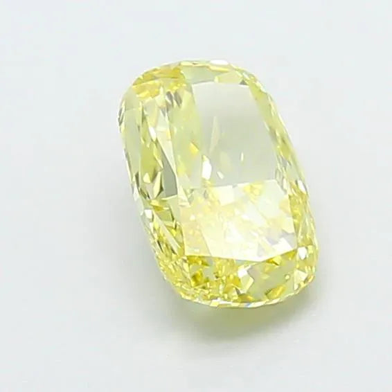 1.04ct Cushion modified Lab Grown Diamond (Colour Fancy Vivid Yellow, Clarity SI1, IGI Certified)