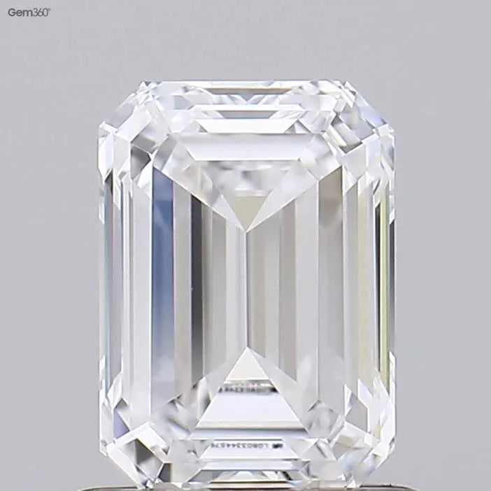 1.04ct Emerald Lab Grown Diamond (Colour D, Clarity IF, IGI Certified)