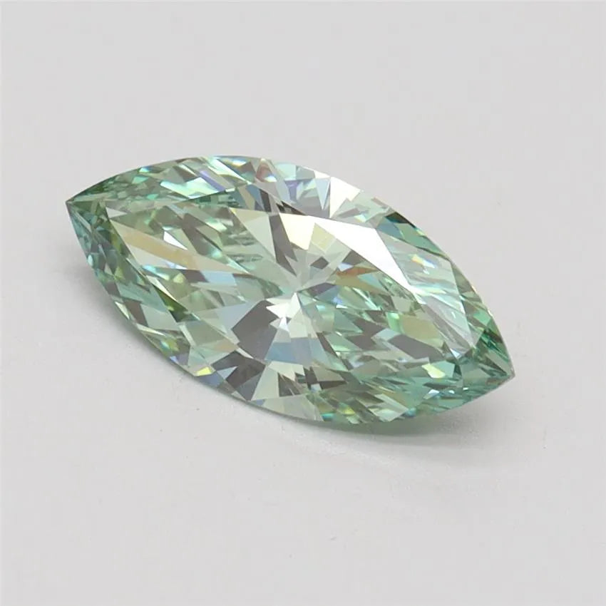 1.04ct Marquise Lab Grown Diamond (Colour Fancy Vivid Green, Clarity VVS2, IGI Certified)