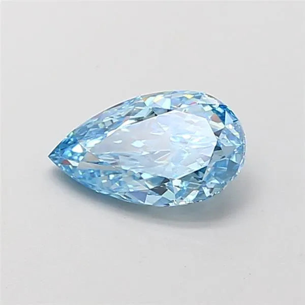 1.04ct Pear Lab Grown Diamond (Colour Fancy Vivid Blue, Clarity VS1, IGI Certified)