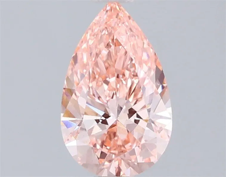 1.04ct Pear Lab Grown Diamond (Colour Fancy Vivid Pink, Clarity VS1, IGI Certified)