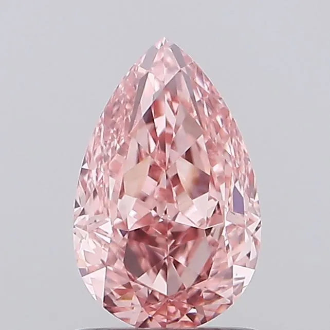 1.04ct Pear Lab Grown Diamond (Colour Fancy Vivid Pink, Clarity VVS2, IGI Certified)