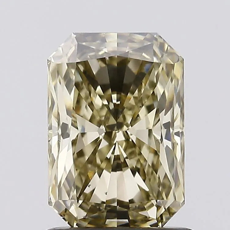 1.04ct Radiant Lab Grown Diamond (Colour Fancy Light Gray Yellow, Clarity VS2, Cut GD, IGI Certified)