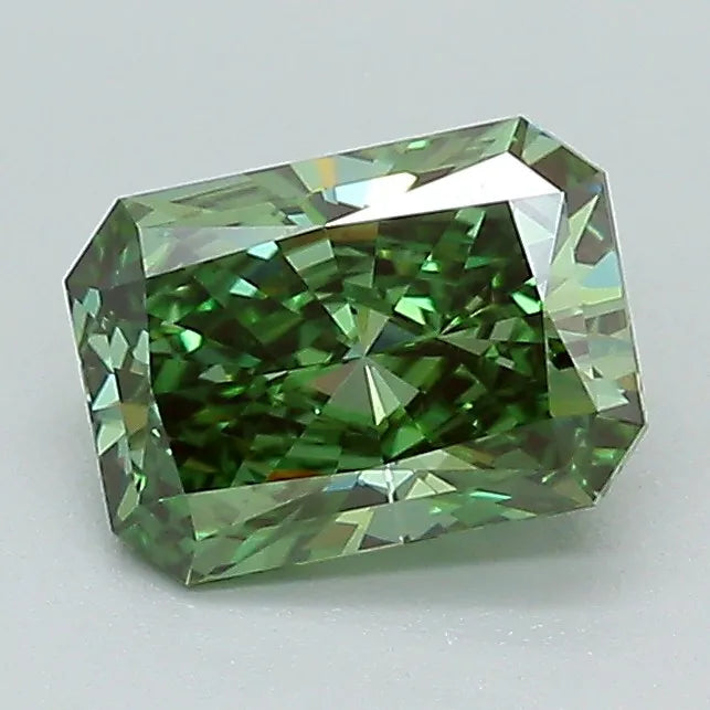 1.04ct Radiant Lab Grown Diamond (Colour Fancy Vivid Green, Clarity VS1, IGI Certified)