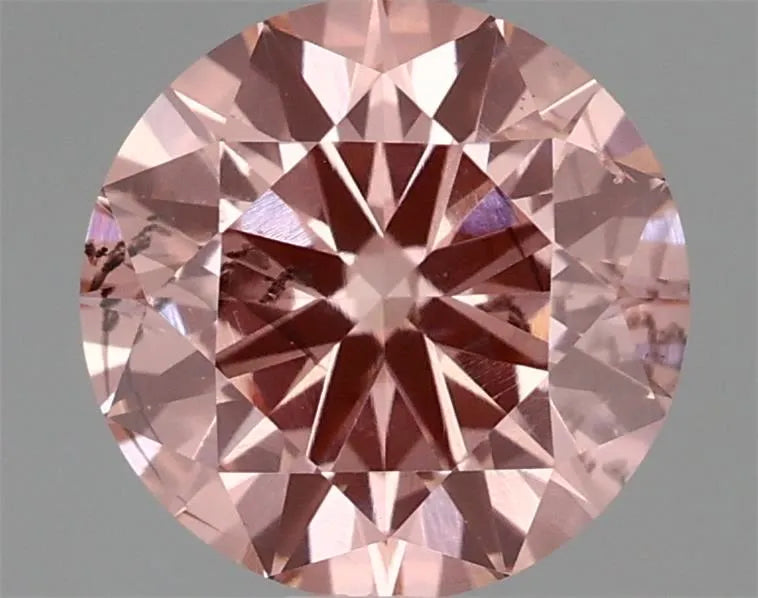 1.04ct Round Lab Grown Diamond (Colour Fancy Vivid Pink, Clarity SI2, Cut VG, IGI Certified)