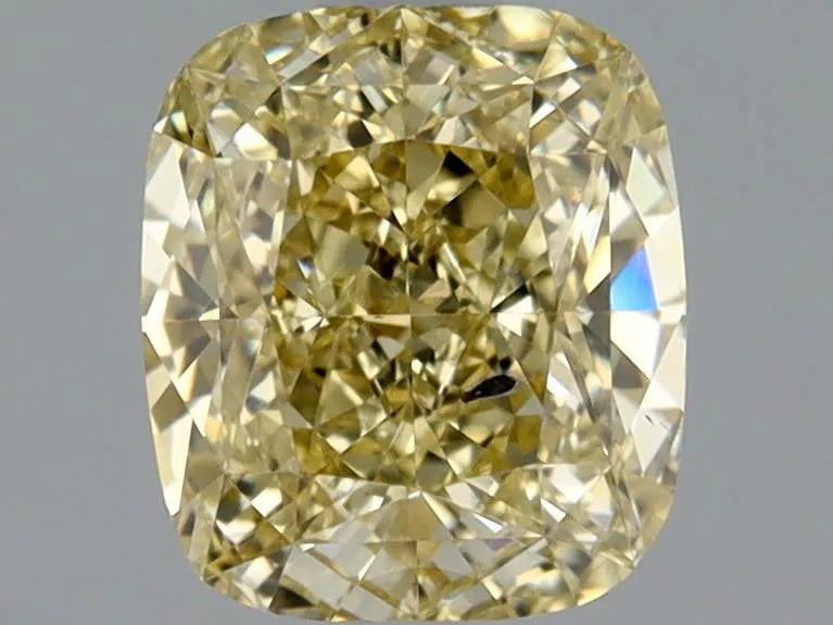 1.05ct Cushion brilliant Natural Diamond (Colour Fancy Brownish Yellow, Clarity SI2, GIA Certified)