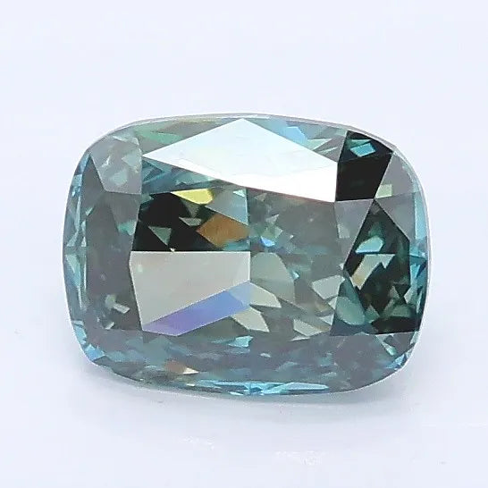 1.05ct Cushion modified Lab Grown Diamond (Colour Fancy Deep Greenish Blue, Clarity VVS2, IGI Certified)