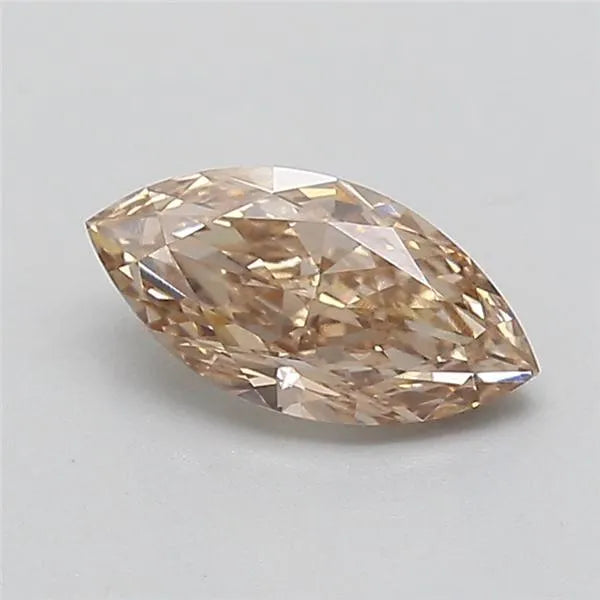 1.05ct Marquise Lab Grown Diamond (Colour Fancy Light Brown, Clarity VVS1, IGI Certified)