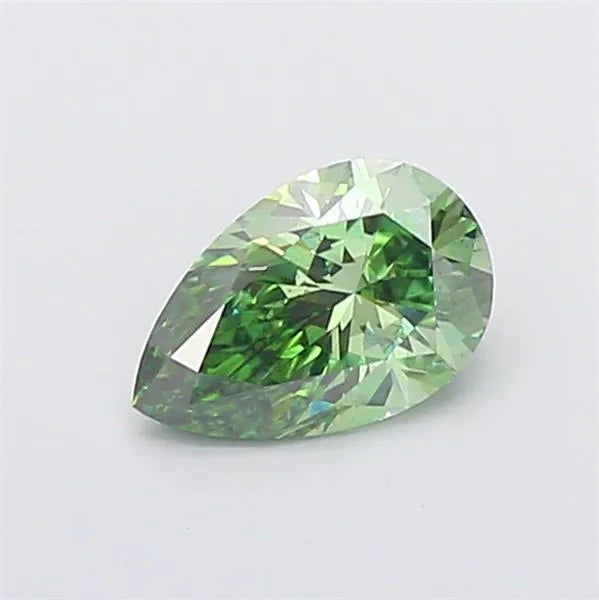 1.05ct Pear Lab Grown Diamond (Colour Fancy Vivid Green, Clarity SI1, IGI Certified)