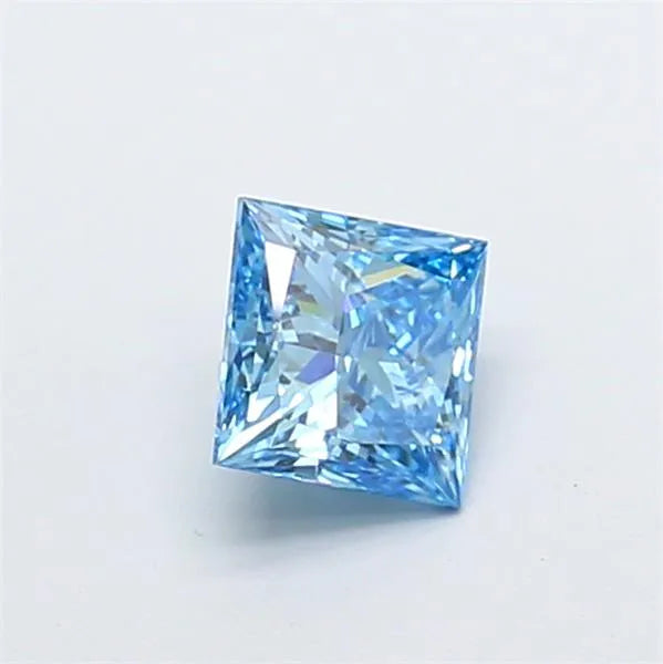1.05ct Princess Lab Grown Diamond (Colour Fancy Blue, Clarity VVS2, Uncertified)
