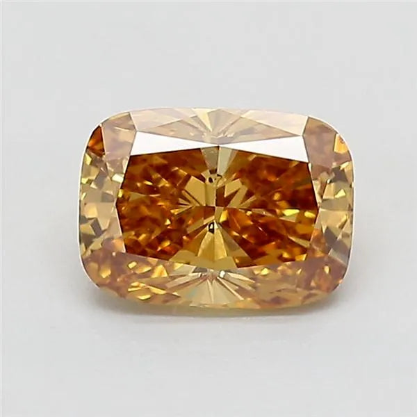 1.06ct Cushion brilliant Lab Grown Diamond (Colour Fancy Yellowish Brown, Clarity VS1, IGI Certified)