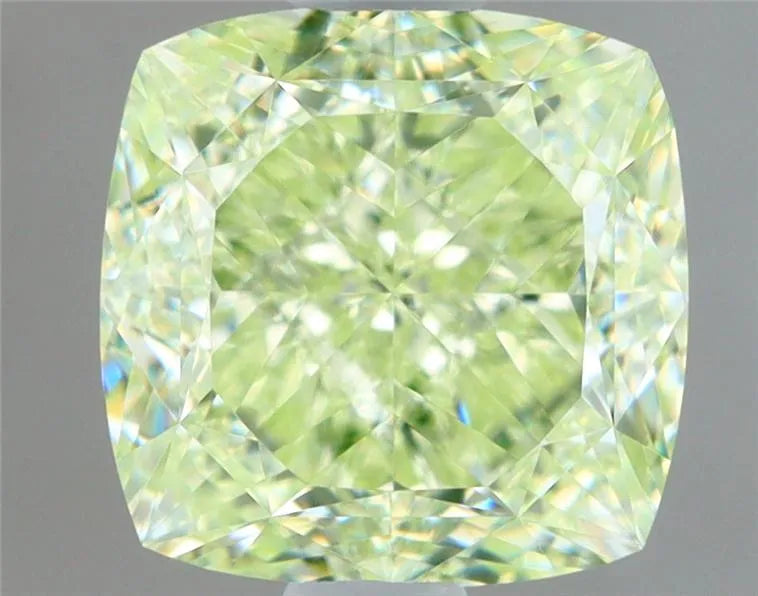 1.06ct Cushion brilliant Natural Diamond (Colour Fancy Light Green, Clarity IF, GIA Certified)