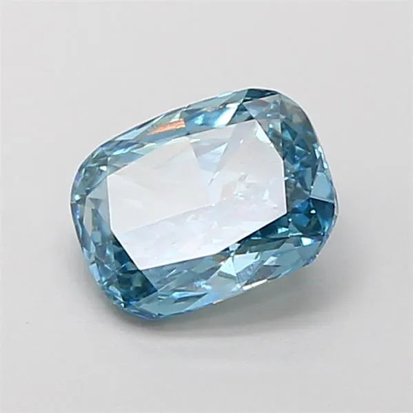 1.06ct Cushion modified Lab Grown Diamond (Colour Fancy Vivid Blue, Clarity VS1, IGI Certified)