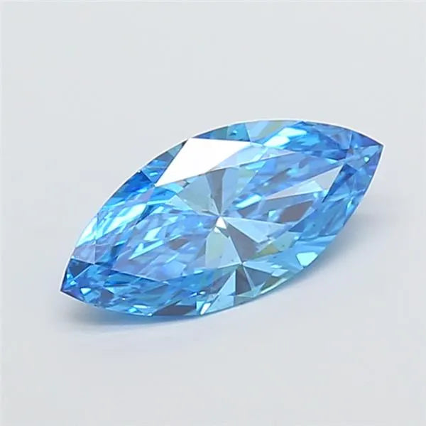 1.06ct Marquise Lab Grown Diamond (Colour Fancy Vivid Blue, Clarity VS2, IGI Certified)