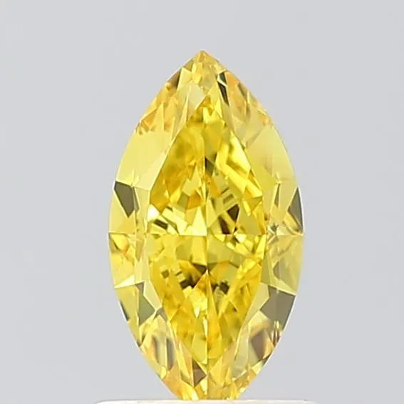 1.06ct Marquise Lab Grown Diamond (Colour Fancy Vivid Yellow, Clarity VVS1, IGI Certified)