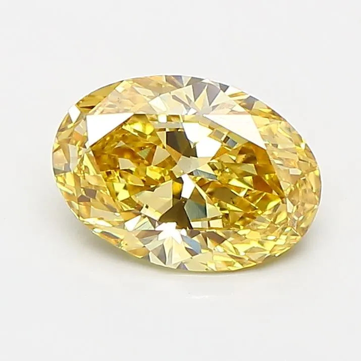 1.06ct Oval Lab Grown Diamond (Colour Fancy Vivid Yellow, Clarity VS2, Uncertified)