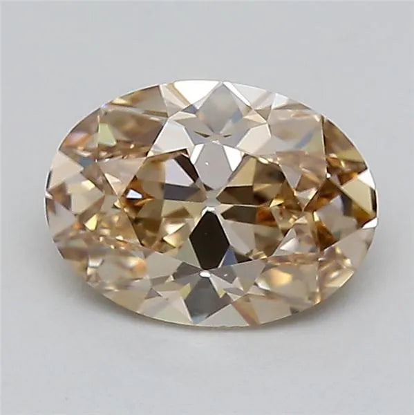 1.06ct Oval Lab Grown Diamond (Colour Very Light Brown, Clarity VVS2, IGI Certified)