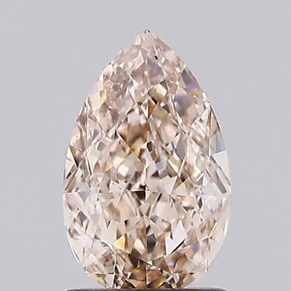 1.06ct Pear Lab Grown Diamond (Colour Very Light Brown, Clarity VS1, IGI Certified)