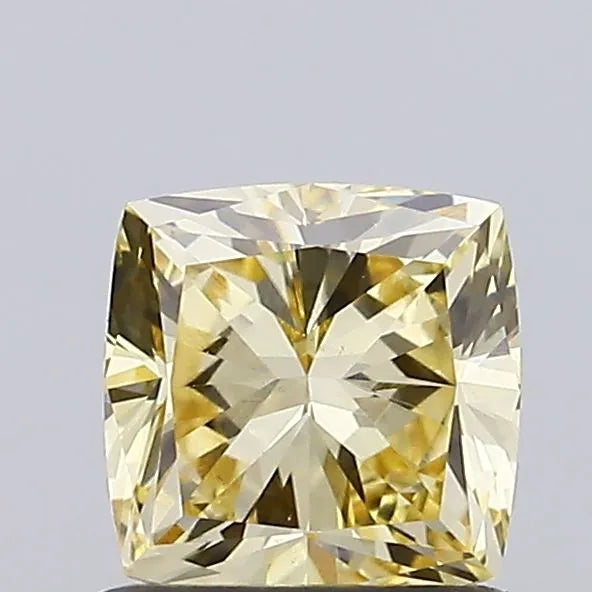 1.07ct Cushion modified Lab Grown Diamond (Colour Fancy Yellow, Clarity VVS2, IGI Certified)
