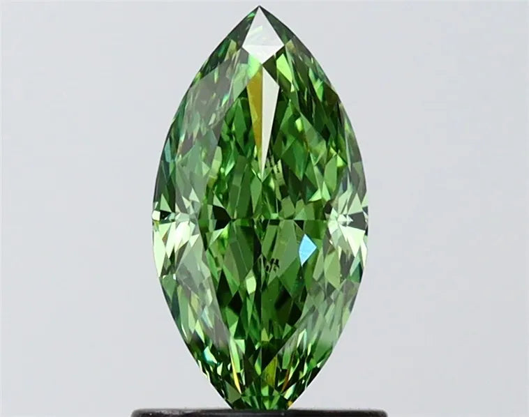 1.07ct Marquise Lab Grown Diamond (Colour Fancy Vivid Green, Clarity VVS2, IGI Certified)